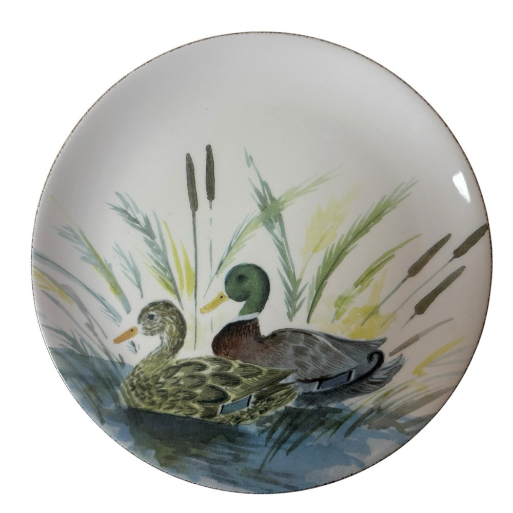 Set Of 4 Southern Living Holly Hollon Plate Waterfowl Wildlife 8.5"